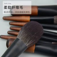 Mini Portable Makeup Brush Set with Soft Synthetic Bristles for Travel Eyeshadow and Full Face Application
