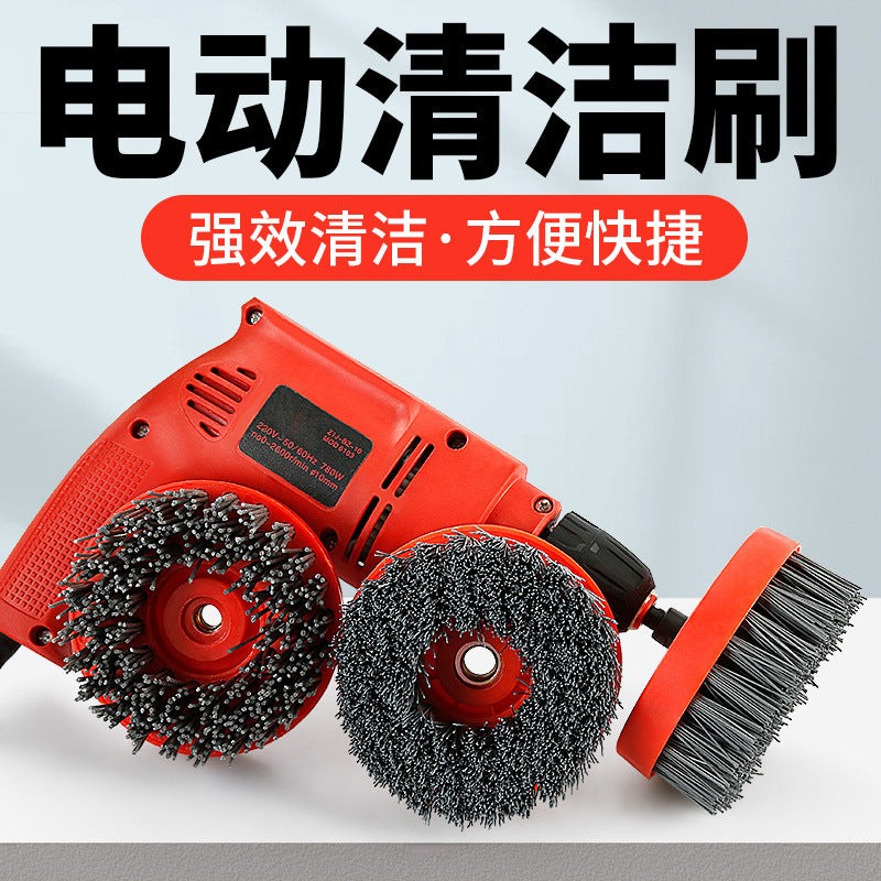 Drill Brush Attachment Set for Stone, Granite, Tile, and Floor Cleaning and Polishing