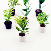 Dollhouse Miniature Nordic Green Plant Potted Tree for OB11 Dollhouse Furniture Garden Decor