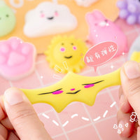 Squishy Stress Relief Toy, Cute Jumbo Steamed Bun Squeeze Toy for Kids, Soft Mochi Fidget Toy