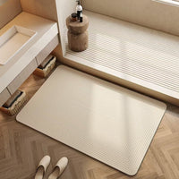 Diatomaceous Earth Bath Mat Quick Dry Non-Slip Absorbent Floor Mat for Bathroom Entryway