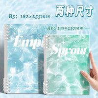 Wave Pattern Loose-Leaf Notebook B5/A5 Detachable Coil Journal for Students