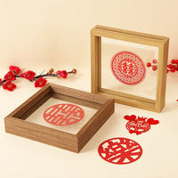 Double-Sided Clear Glass Photo Frame for DIY Crafts, Plant Specimens, and Artwork Display
