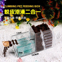Hermit Crab Molting Tank Built-in Mini Isolation Bucket Anti-disturbance Reptile Pet Shedding Aid Acrylic Box Crab Breeding Box