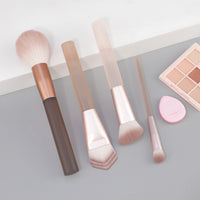 4-Piece Makeup Brush Set with Sponge and Gift Box