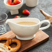 Ceramic Breakfast Cup and Saucer Set with Coffee Pot and Sauce Jug for Hotel and Restaurant