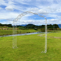 Garden Iron Archway for Climbing Plants, Roses, Grapes, and Wisteria - Decorative Outdoor Trellis