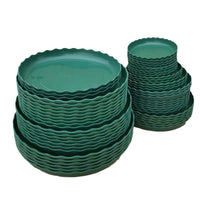Thickened Round Plant Pot Saucer with Rim - Gallon Pot Drip Tray for Indoor/Outdoor Plants