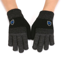 Kids' Cartoon Ski & Ice Skating Gloves - Thickened, Non-Slip, Wool Blend for Winter Sports