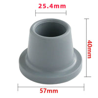 Anti-Slip Rubber Feet for Shower Chairs, 25.4mm and 28.6mm Tube Diameter