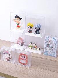Japanese Imported Dustproof Display Storage Box for Badges, Cards, and Figurines