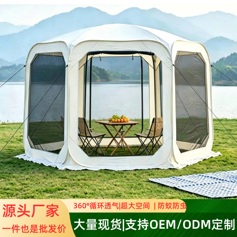 Instant Pop-Up Camping Screen House Tent with Mosquito Netting for Outdoors, Park, and Picnic