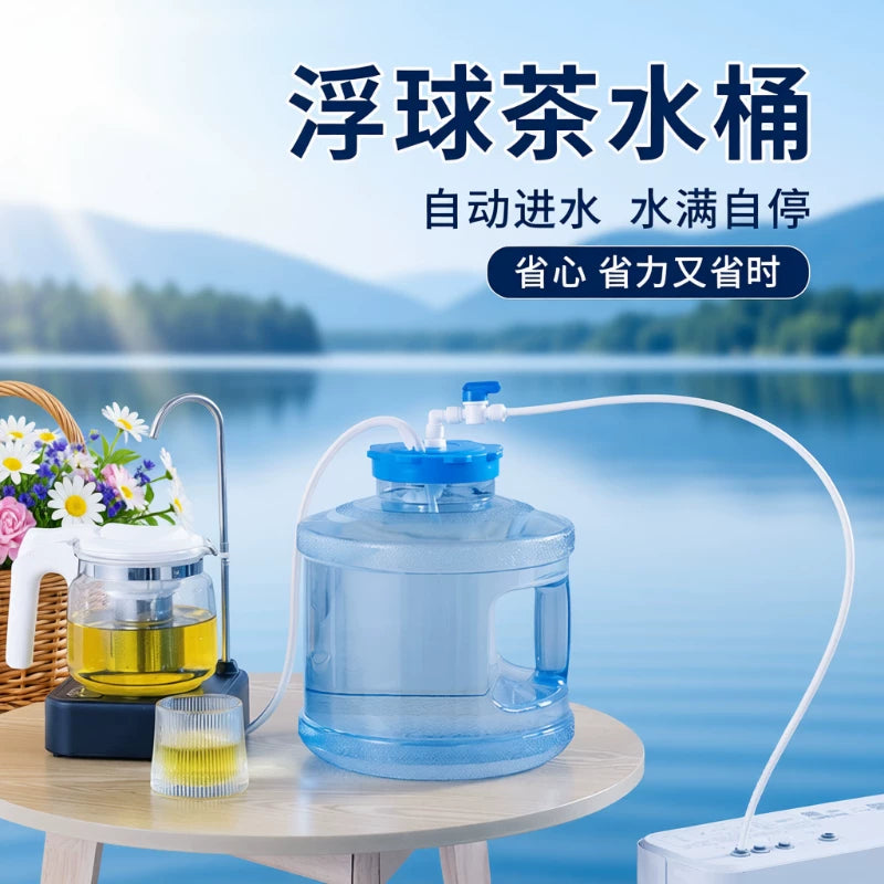 Automatic Water Dispenser with Float Valve for Water Purifier, Household Pure Drinking Water Bucket, Foldable Portable Storage Bucket