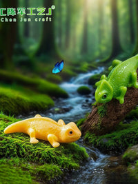 Realistic Hexagonal Dragon Lizard Figurines for DIY Micro Landscape Decor