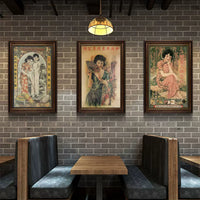 Vintage Shanghai Beauty Poster Wall Art for Restaurants and Home Decor