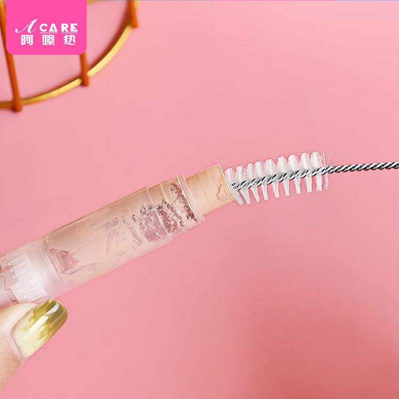 Portable Straw and Crevice Cleaning Brush Set for Makeup Brushes and Small Openings