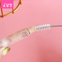 Portable Straw and Crevice Cleaning Brush Set for Makeup Brushes and Small Openings