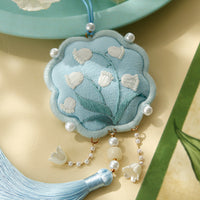 DIY Embroidery Sachet Kit for Couples - Peace Charm Design