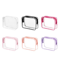 Transparent PVC Cosmetic Bag Waterproof Travel Toiletry Organizer with Zipper