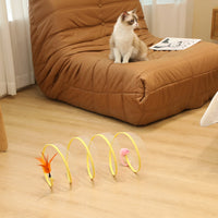 Cat Tunnel with Interactive Teaser Toys for Kittens and Cats