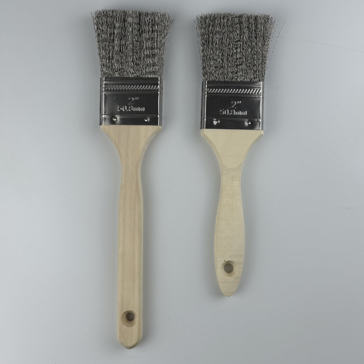 2-inch Long Handle Stainless Steel Wire Brush for Rust Removal, Welding, Polishing, and Cleaning
