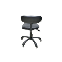 Ergonomic Swivel Saddle Stool with Backrest for Salon Tattoo Studio