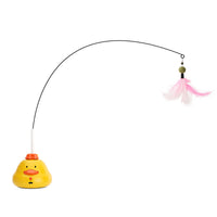 Interactive Rotating Cat Toy with Bird/Butterfly Attachments