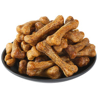 Dog Dental Chews for Teeth Cleaning and Bad Breath, Beef Flavor, Bone Shape, for Small, Medium, and Large Dogs