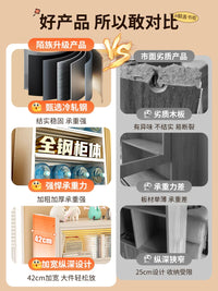 Steel Bookcase with Doors, Floor-Standing Storage Cabinet for Living Room and Kids' Room