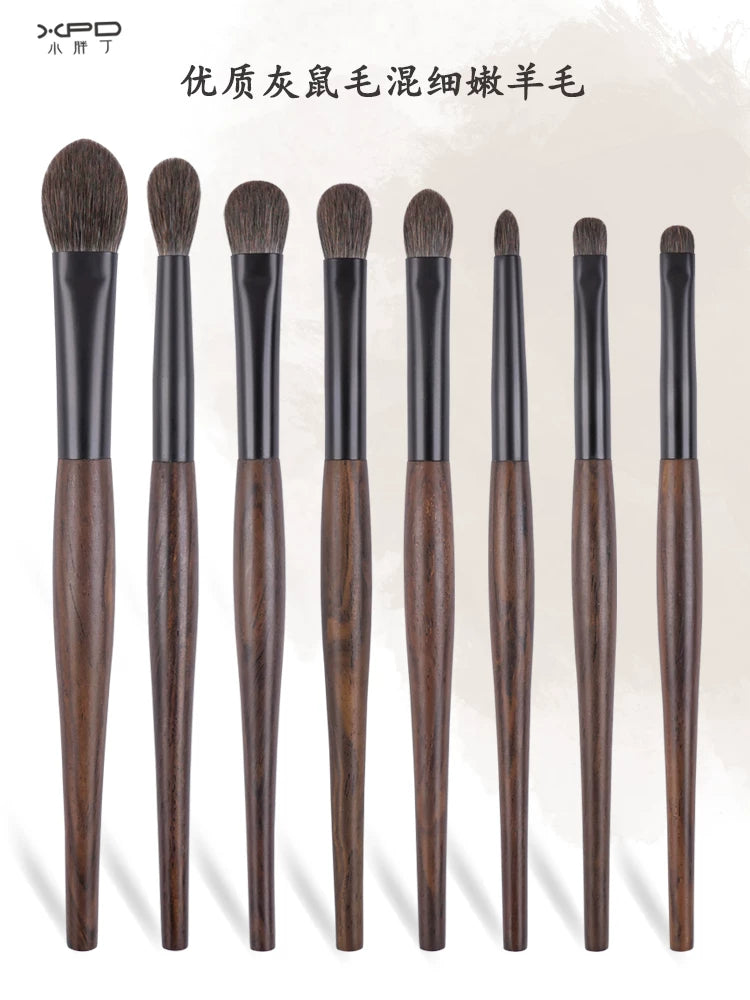 Professional Squirrel Hair Blend Eyeshadow Brush Set for Detailed Eye Makeup and Highlighting