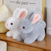 Realistic Rabbit Plush Toy Stuffed Animal for Kids, Cute Bunny Doll Birthday Gift