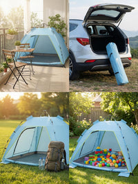 Automatic Pop-Up Beach Tent Sun Shelter for Family Camping