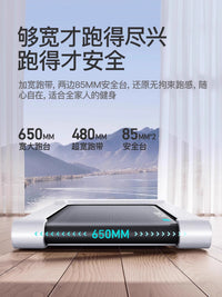 Youmei A7 Home Treadmill Foldable Multi-functional Quiet Fitness Machine with Incline and Wide Running Deck