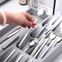 3-in-1 Expandable Cutlery Drawer Organizer with Dividers