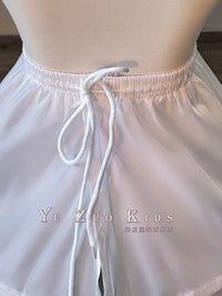 Girls' A-Line Petticoat for Princess Dresses, 3-Hoop Underskirt for Pageant & Cosplay