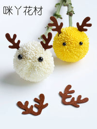 DIY Chrysanthemum Emoticon Animal Face Craft Kit for Kids' Bouquets