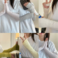 Ice Silk UV Protection Arm Sleeves for Driving Cycling Outdoor Activities