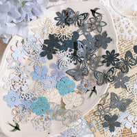 Momo Hollow Floral Material Pack Encounter Garden Series DIY Journal Decoration Collage Base Material 6 Styles