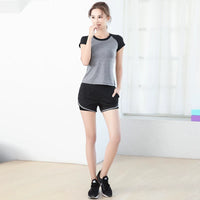 Women's 2-in-1 Anti-Exposure Plus Size Slimming Yoga Exercise Running Shorts Quick-Drying for Summer