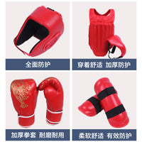 Taekwondo Protective Gear Set for Adults and Kids - Boxing Sanda Training Equipment