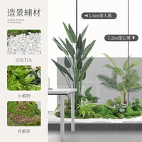 Artificial Plant Landscape Auxiliary Materials - Pearl Cotton, Sand, Black Stones, Bark, Wood Chips, Garden Lantern Accessories