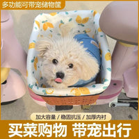 Electric Bicycle Scooter Pet Basket with Easy Installation and Large Capacity