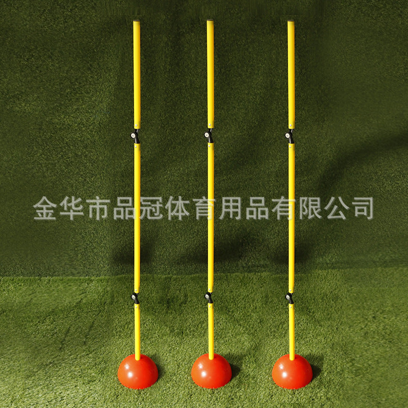 Foldable Soccer Training Poles with Water-Fillable Base for Agility Drills