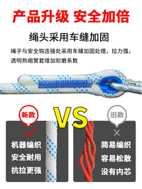 Full Body Safety Harness with Lanyard for Fall Protection, Construction, and High-Altitude Work