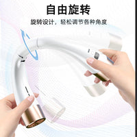 2026 New Bladeless Foldable Neck Fan with Digital Display, Portable & Quiet for Outdoor Use