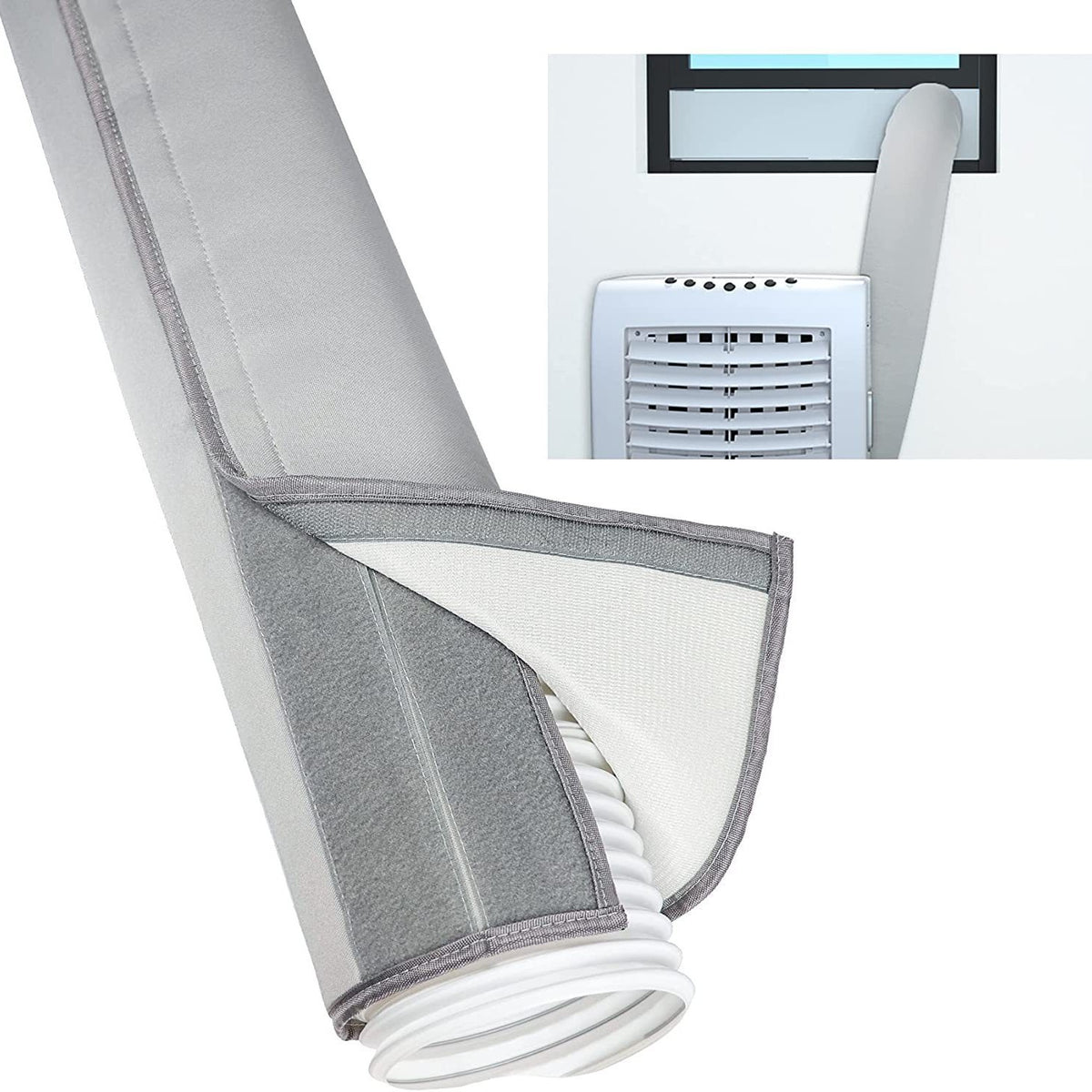 AC Exhaust Hose Insulation Sleeve for 5-5.9 Inch Hoses, Dustproof & Heat Resistant
