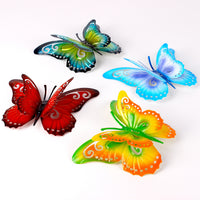 Hollow Butterfly Garden Stake Ornament for Outdoor Patio and Yard Decor