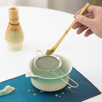 Japanese Matcha Tea Ceremony Set with Bowl, Whisk, Scoop, and Cloth