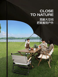 Instant Pop-Up Canopy Tent with Table & Chairs Set for Outdoor Camping & Picnics