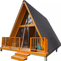 Outdoor Triangular Wooden Cabin for Balcony, Scenic Spots, or Farm Stays